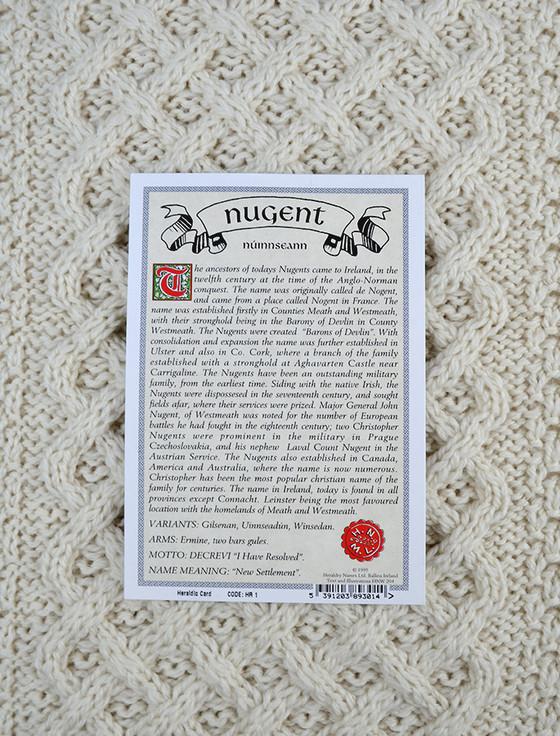 Aran Cashmere Nugent Clan Aran Throw