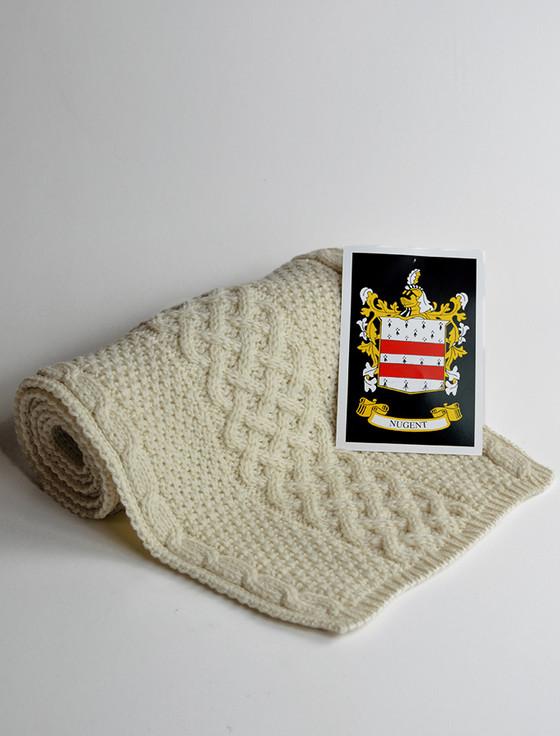 aran cashmere Nugent Clan Scarf