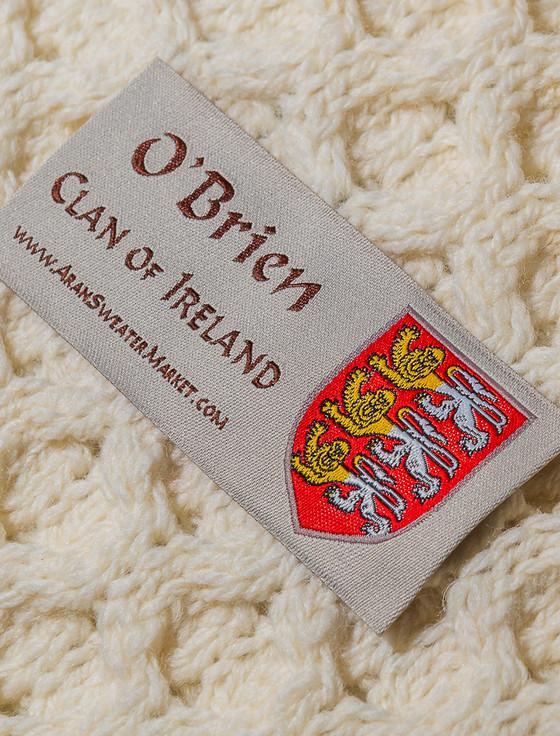 Aran Cashmere O'Brien Clan Aran Wrap