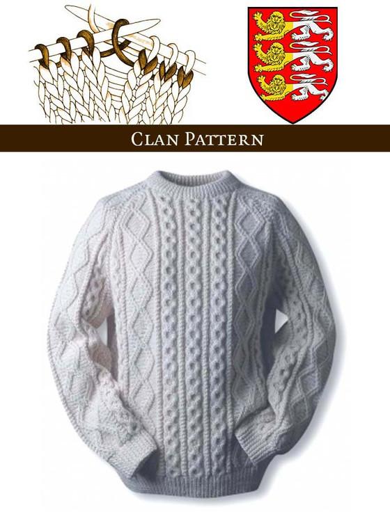 aran cashmere O'Brien Knitting Pattern