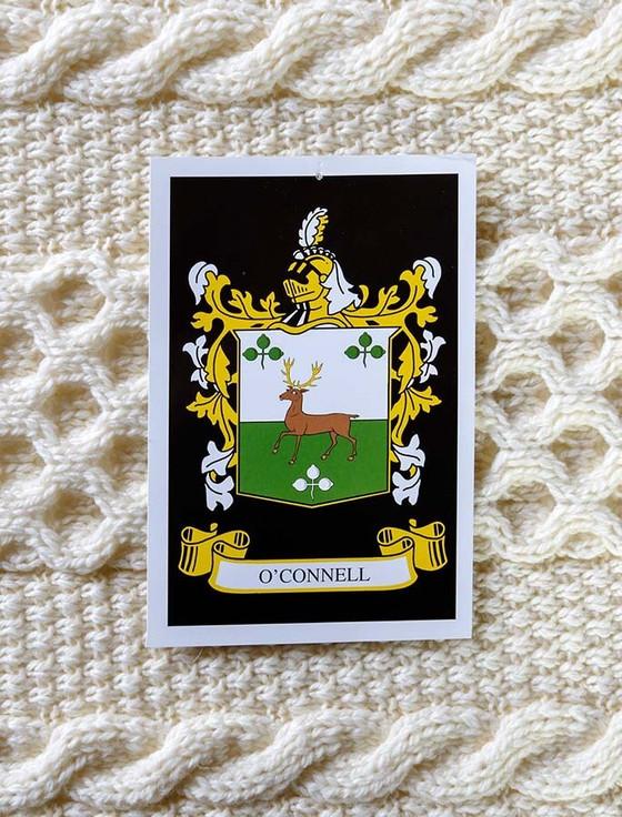 Aran Cashmere O'Connell Clan Aran Bed Runner
