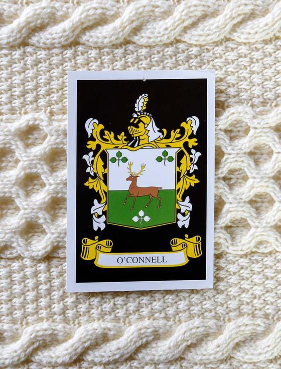 Aran Cashmere O'Connell Clan Aran Throw