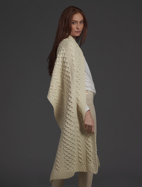 Aran Cashmere O'Connell Clan Aran Wrap