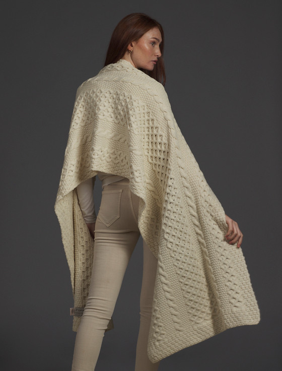 Aran Cashmere O'Connell Clan Aran Wrap