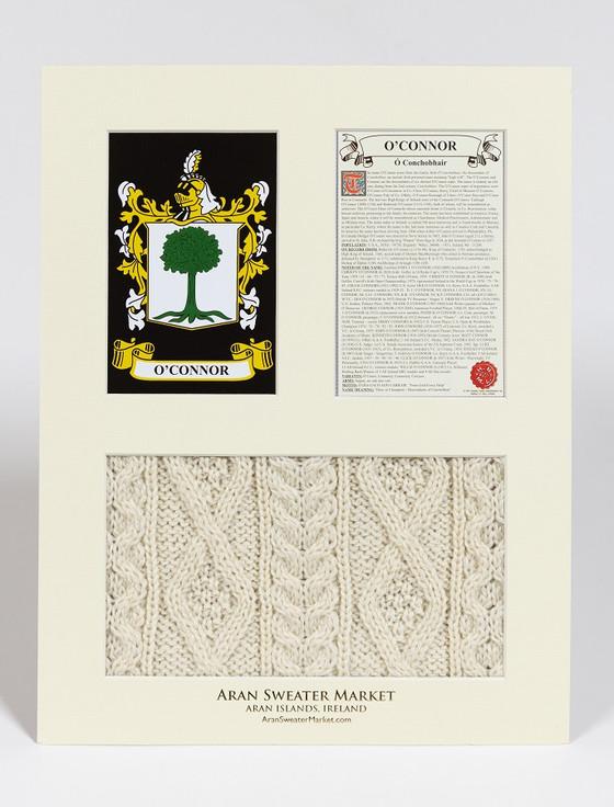 Aran Cashmere O'Connor Clan Aran & History Display