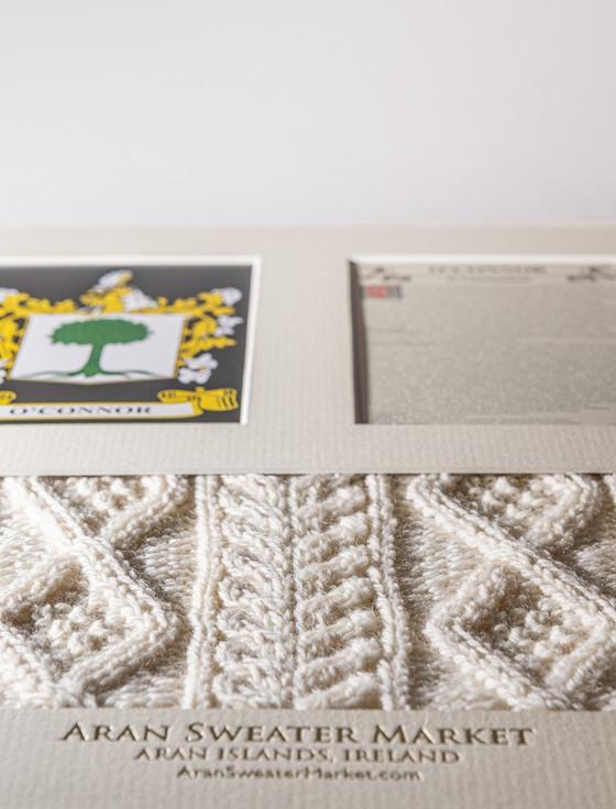 Aran Cashmere O'Connor Clan Aran & History Display