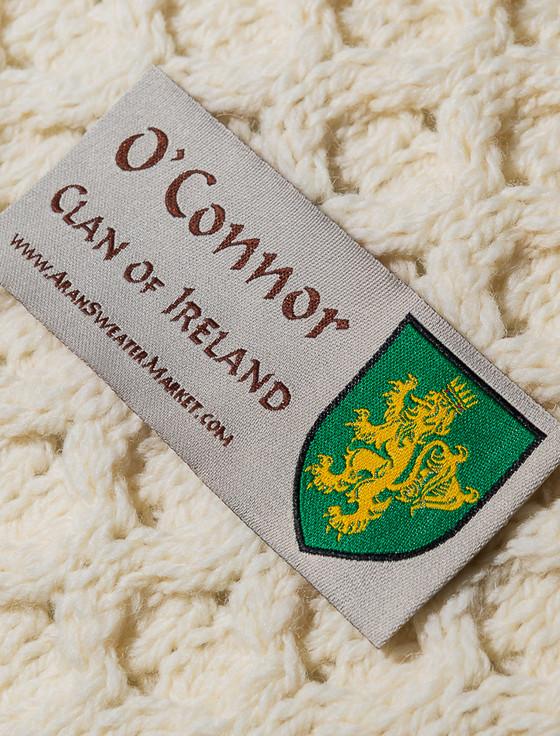Aran Cashmere O'Connor Clan Aran Throw