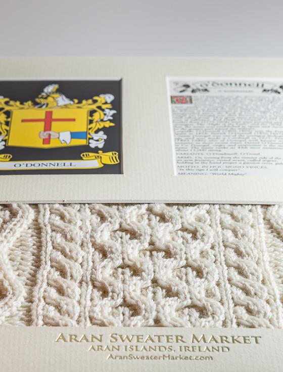 Aran Cashmere O'Donnell Clan Aran & History Display