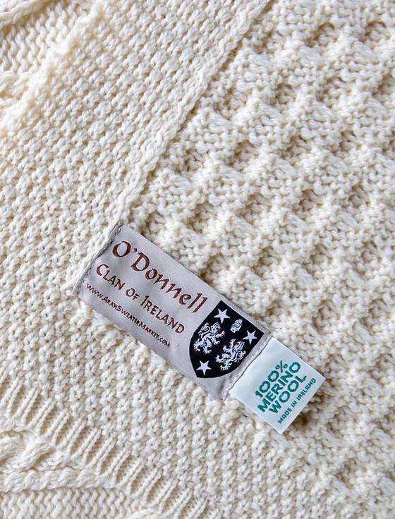 Aran Cashmere O'Donnell Clan Aran Poncho