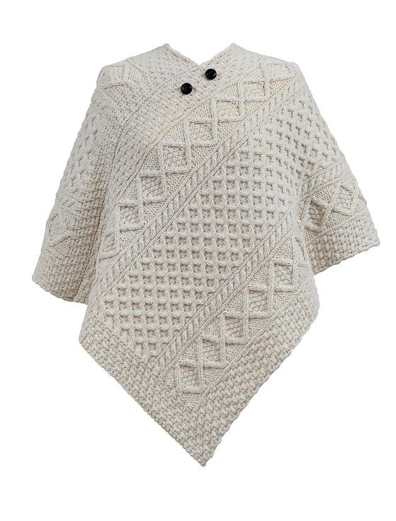 aran cashmere O'Donnell Clan Aran Poncho