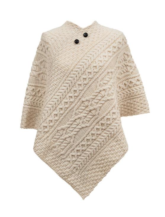 aran cashmere O'Donoghue Clan Aran Poncho