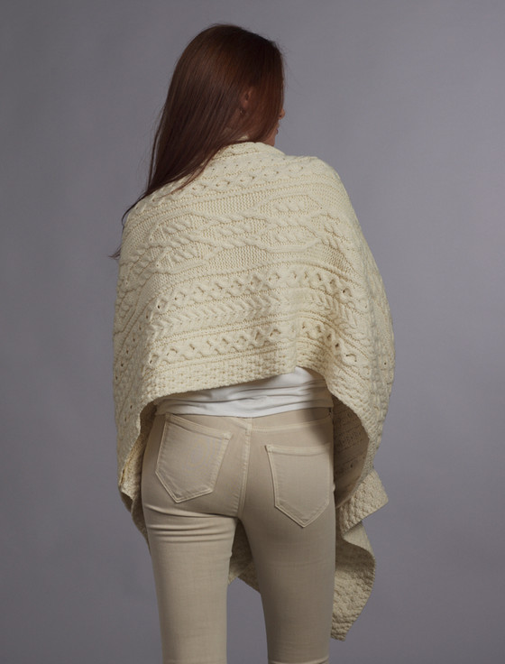 Aran Cashmere O'Donoghue Clan Aran Wrap