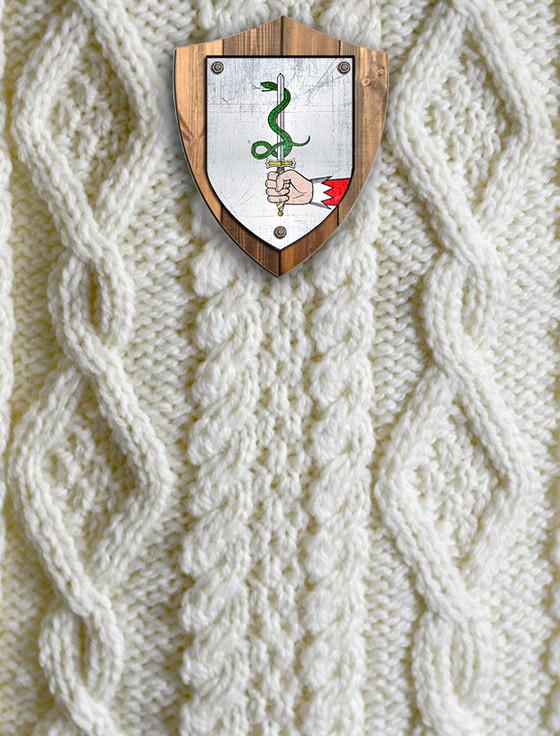 Aran Cashmere O'Donovan Clan Aran Throw
