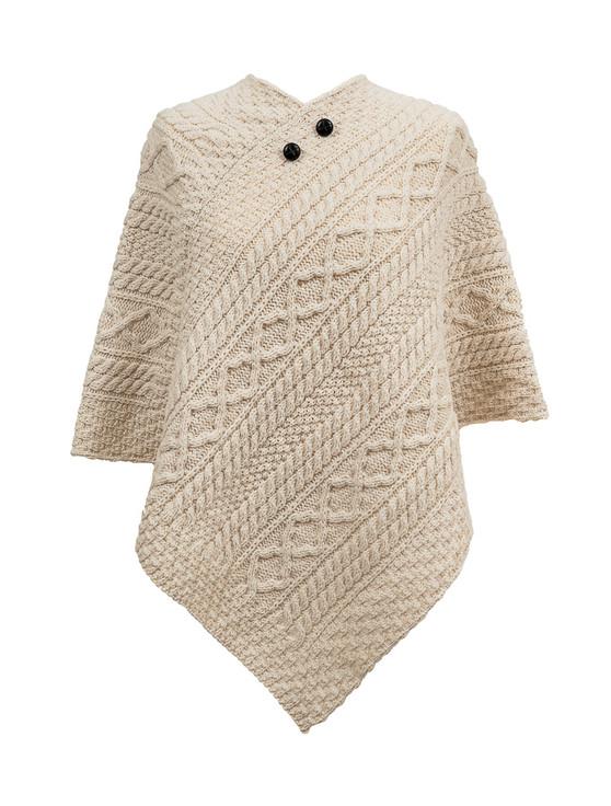aran cashmere O'Driscoll Clan Aran Poncho