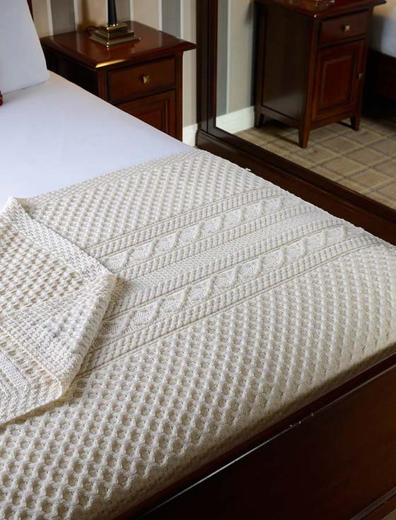 aran cashmere O'Driscoll Clan Aran Throw