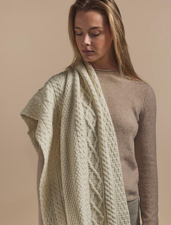 Aran Cashmere O'Driscoll Clan Aran Wrap