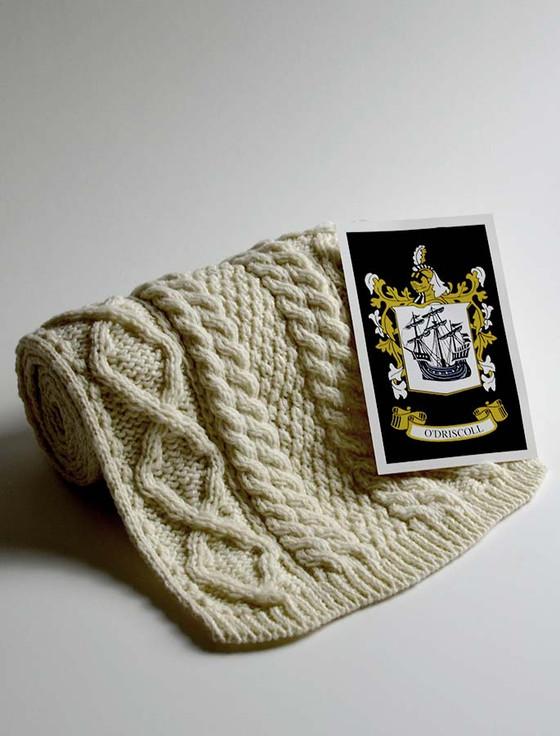 aran cashmere O'Driscoll Clan Scarf