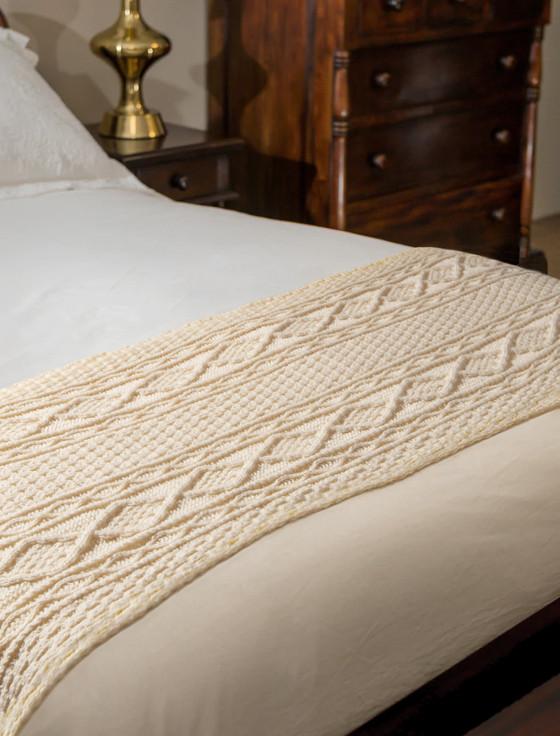aran cashmere O'Dwyer Clan Aran Bed Runner