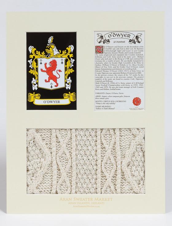 Aran Cashmere O'Dwyer Clan Aran & History Display