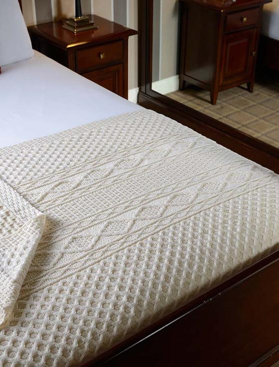 aran cashmere O'Dwyer Clan Aran Throw