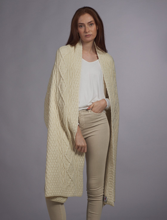 Aran Cashmere O'Dwyer Clan Aran Wrap