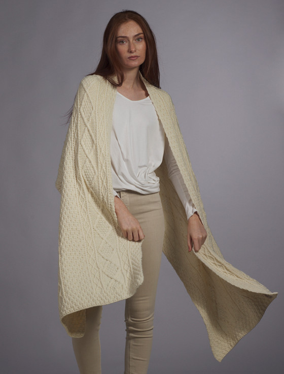 aran cashmere O'Dwyer Clan Aran Wrap