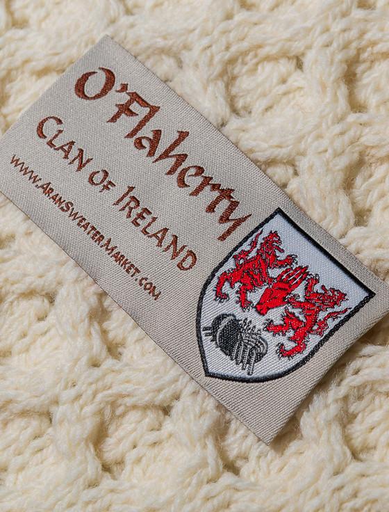 Aran Cashmere O'Flaherty Clan Aran Throw