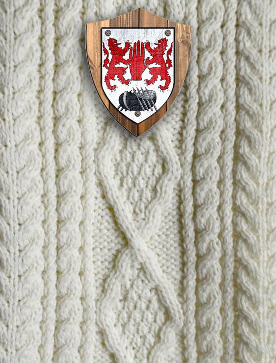 Aran Cashmere O'Flaherty Clan Aran Throw