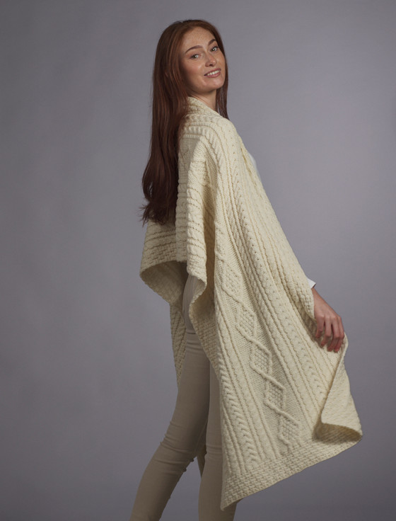 Aran Cashmere O'Flaherty Clan Aran Wrap