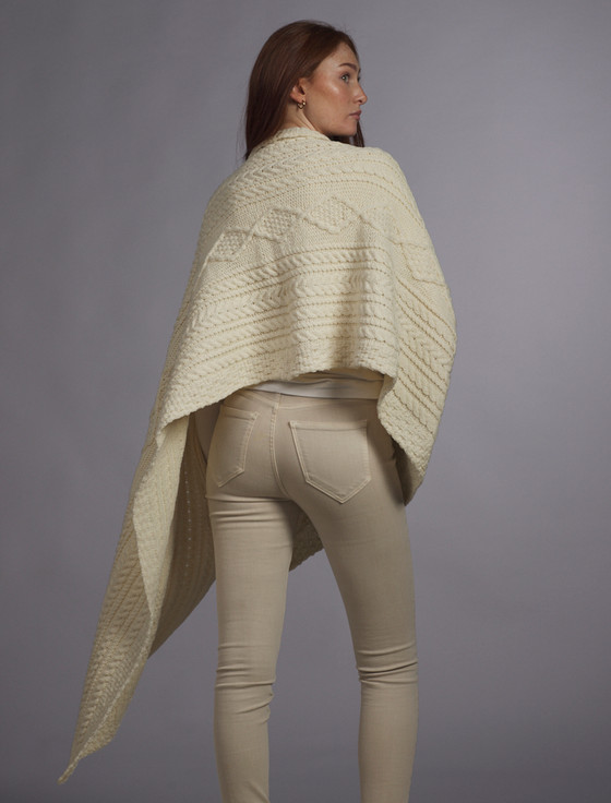 Aran Cashmere O'Flaherty Clan Aran Wrap