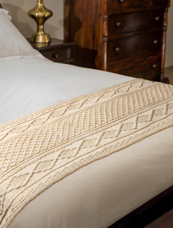 aran cashmere O'Grady Clan Aran Bed Runner