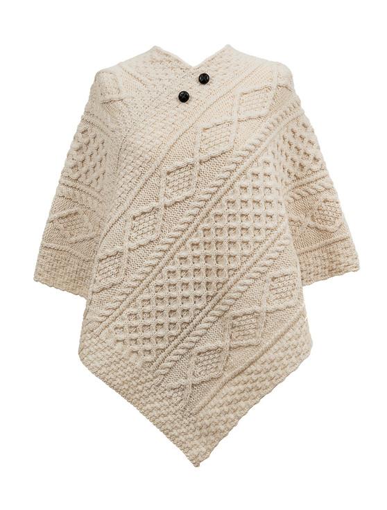 aran cashmere O'Grady Clan Aran Poncho