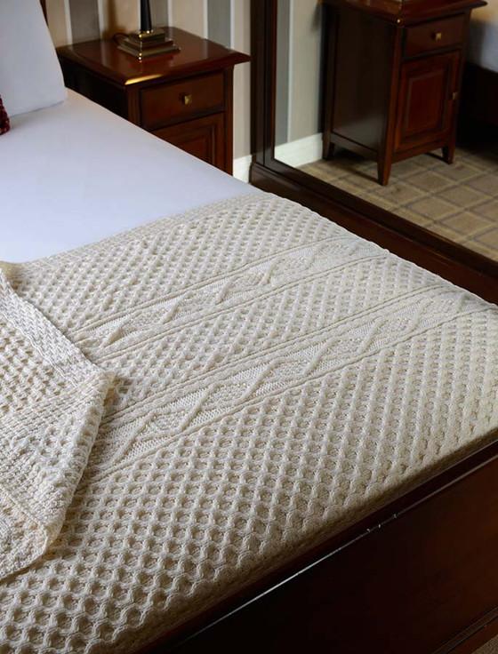aran cashmere O'Grady Clan Aran Throw