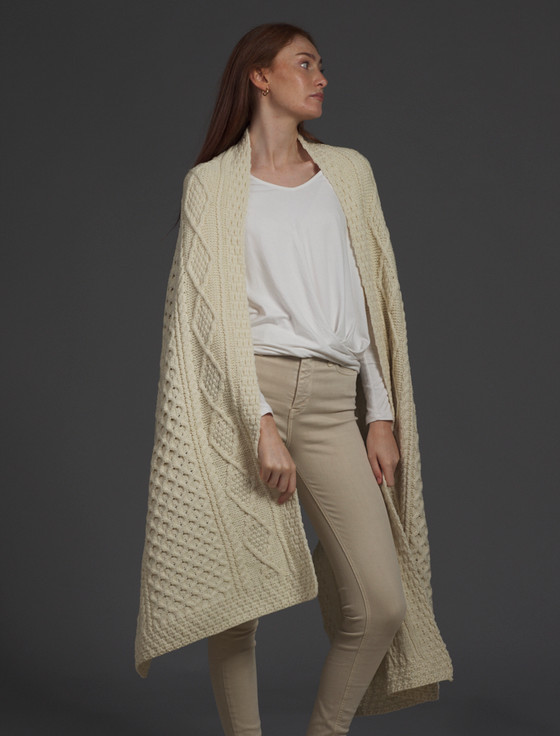 Aran Cashmere O'Grady Clan Aran Wrap