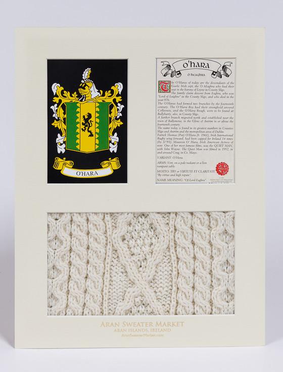 Aran Cashmere O'Hara Clan Aran & History Display