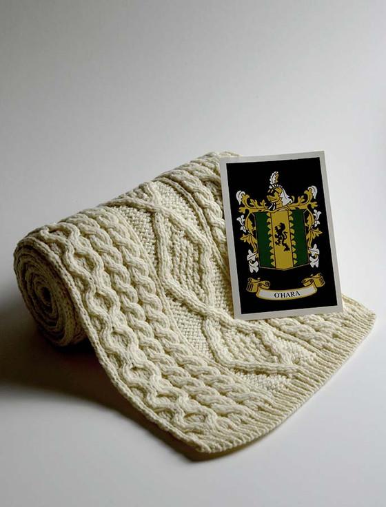 aran cashmere O'Hara Clan Scarf