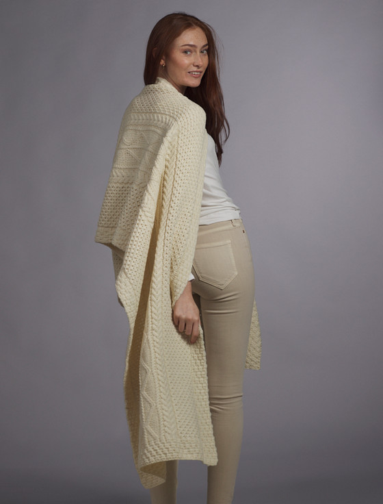 Aran Cashmere O'Keeffe Clan Aran Wrap