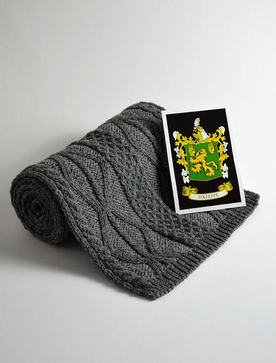 Aran Cashmere O'Keeffe Clan Scarf