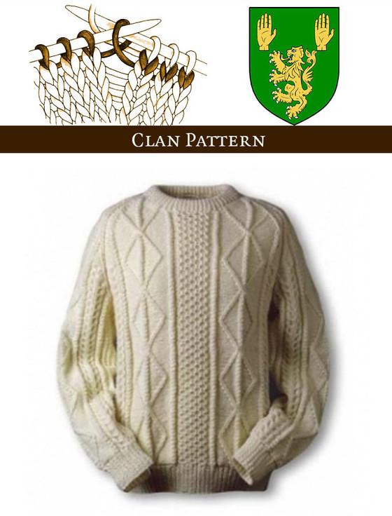 aran cashmere O'Keeffe Knitting Pattern