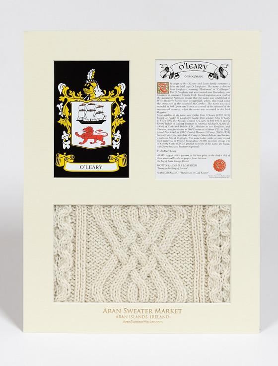 Aran Cashmere O'Leary Clan Aran & History Display