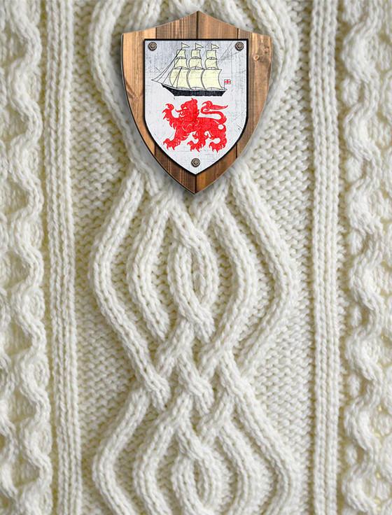 Aran Cashmere O'Leary Clan Aran Throw