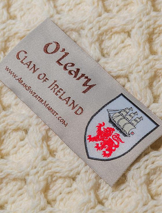 Aran Cashmere O'Leary Clan Scarf