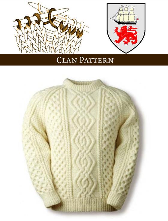 aran cashmere O'Leary Knitting Pattern