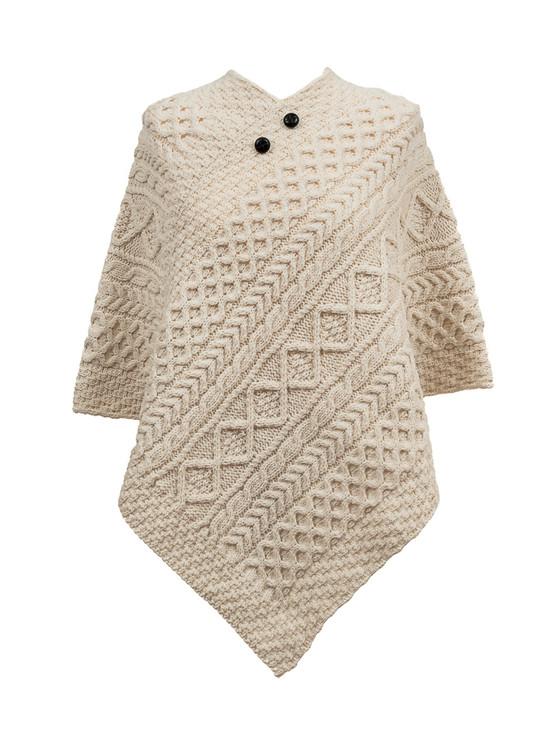 aran cashmere O'Mahony Clan Aran Poncho
