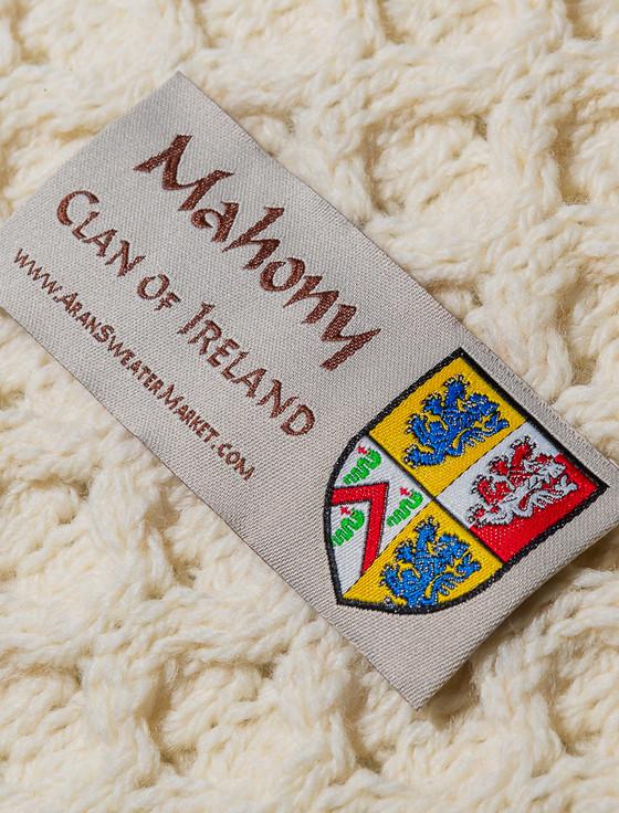 Aran Cashmere O'Mahony Clan Aran Throw