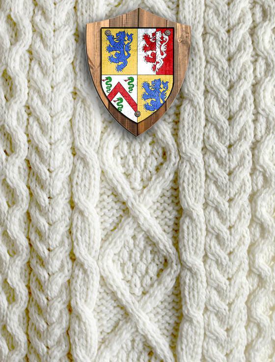 Aran Cashmere O'Mahony Clan Aran Throw