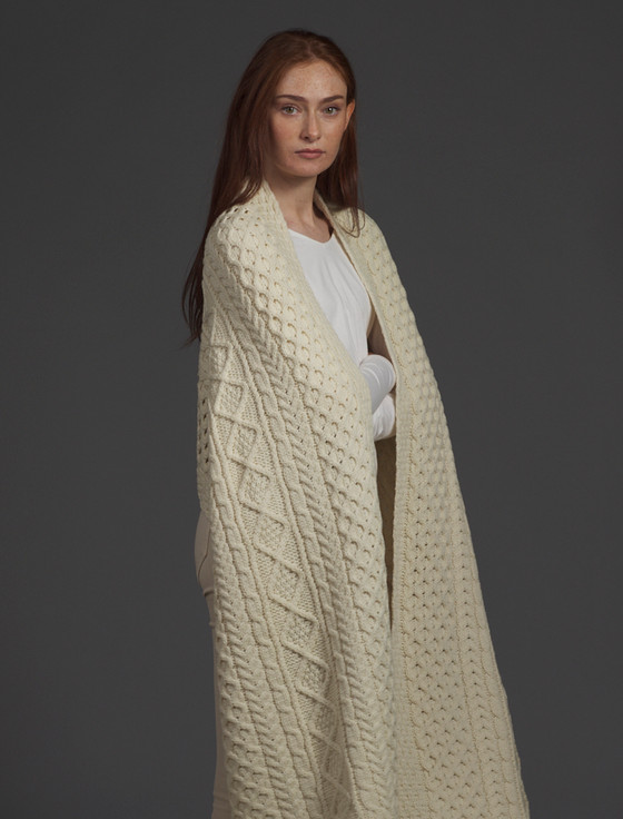 Aran Cashmere O'Mahony Clan Aran Wrap