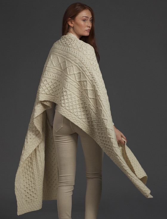Aran Cashmere O'Mahony Clan Aran Wrap