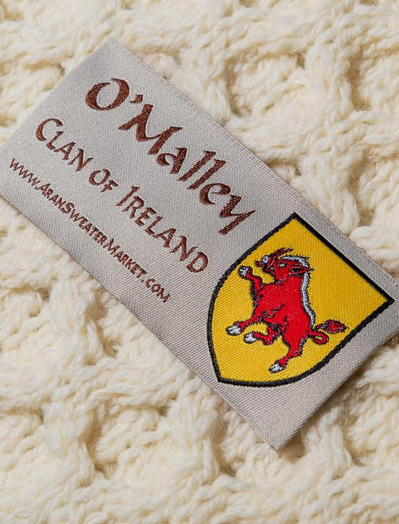 Aran Cashmere O'Malley Clan Aran Poncho