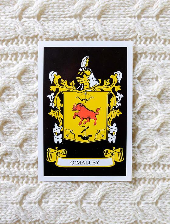 Aran Cashmere O'Malley Clan Aran Throw